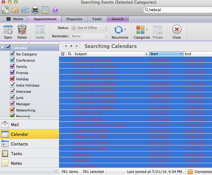 Microsoft Outlook Calendar Jewish Holidays Streamingpriority