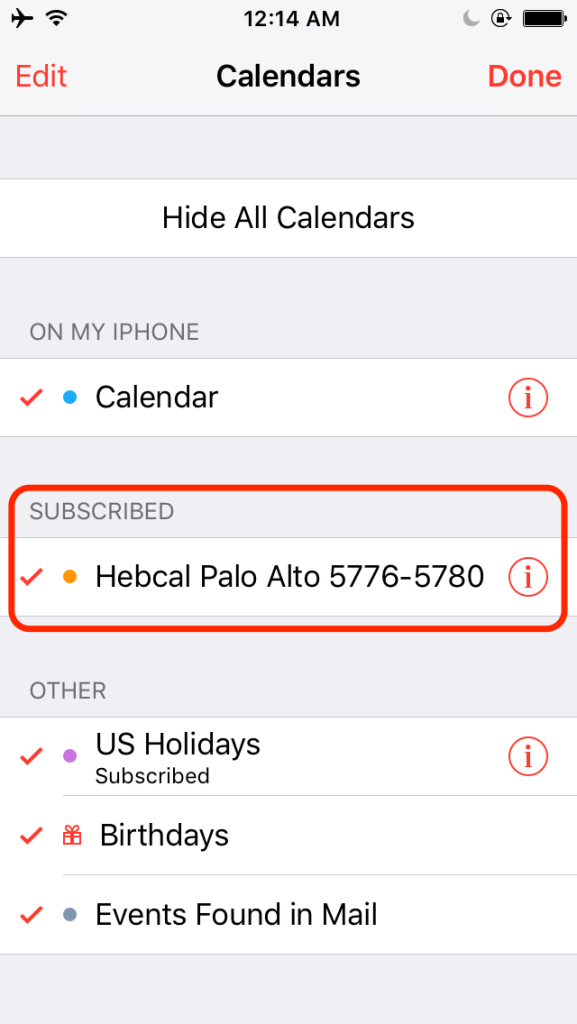 hebcal-iphone-calendars-subscribed-1