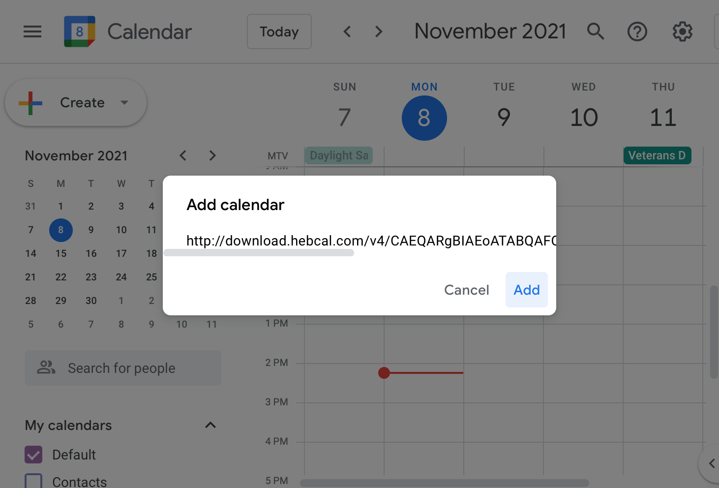 Google Calendar Jewish holidays download - Hebcal