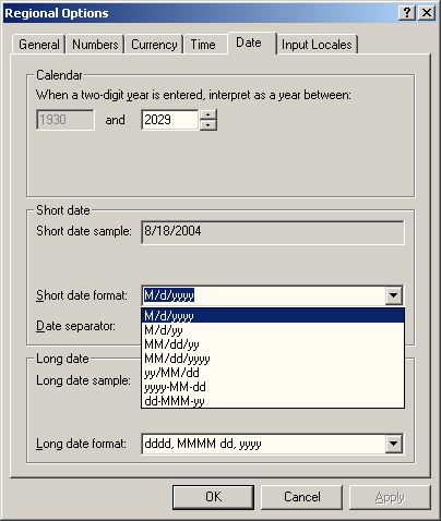 [Regional Options Dialog Box]